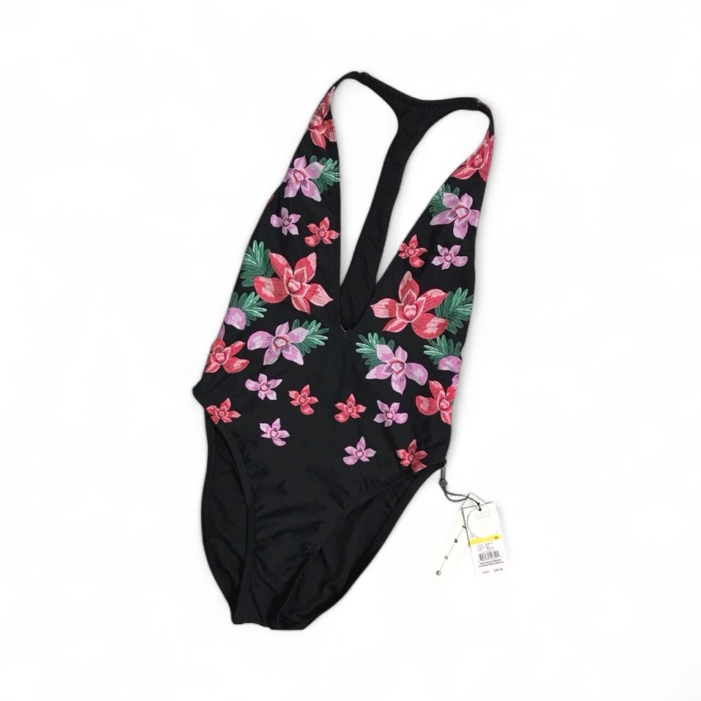 NWOT Bikini Lab floral one piece swim suit M